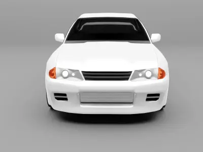 Nissan Skyline R-32 Low-poly 3D model