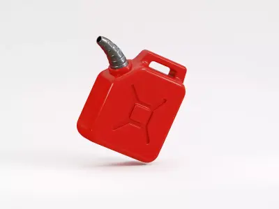 Fuel canister Low-poly 3D model