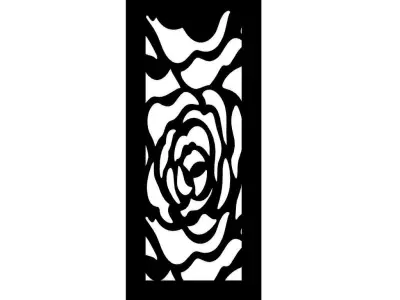 Unique Roses Baffle Wall Art 3D print model