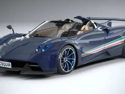 Pagani Huayra Tricolore 2021 3D model