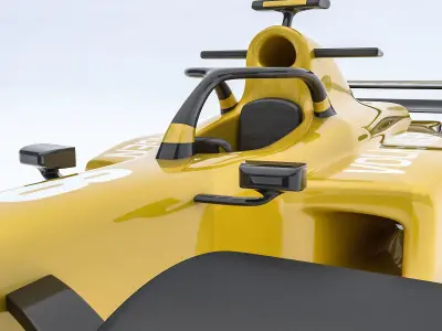 Formula 1 car model 06 Low-poly 3D model
