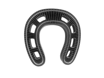 Horseshoe v1 003 Low-poly 3D model