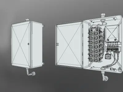 Fusebox Low-poly 3D model