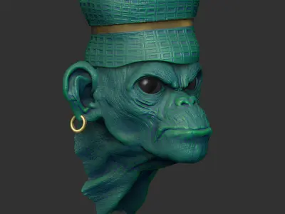 Fantasia Fauna - Banjoko Chimpanzee 3D print model