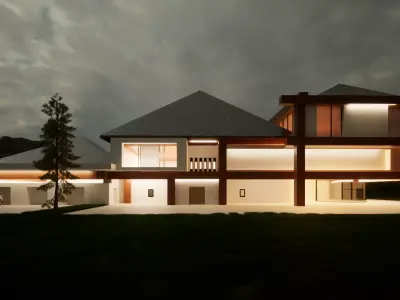 Luxury House 3D model purchase