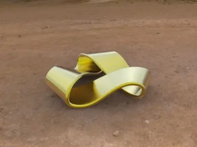 TriMobius silver ring in shape of octopus Free 3D model