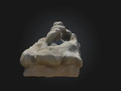 Reclining Figure Stylized Human Form  3D model
