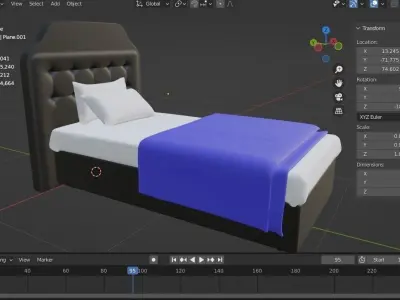 BED MODEL 03 3D model