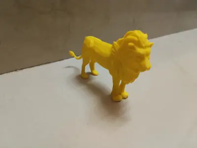 Lion - Low Poly  3D print model