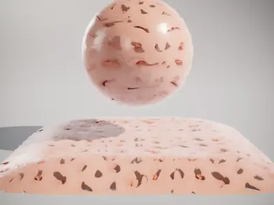 Smooth Organic Blobs HQ PBR Textures Set Texture