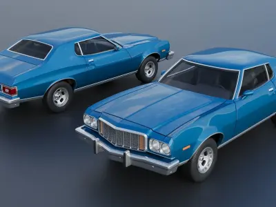 Gran Torino 1974 3D print model