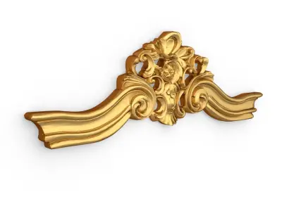 Classic carved decor ornament 381  3D model