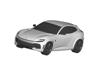 Ferrari Purosangue 3D model
