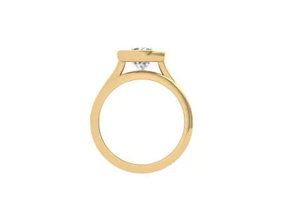 Solitair Ring Bridal Set 3D print model