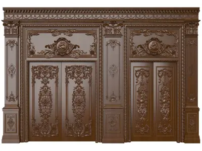 Royal Door 4 3D model