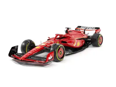 SF-24 Ferrari F1 2024 Low-poly 3D model