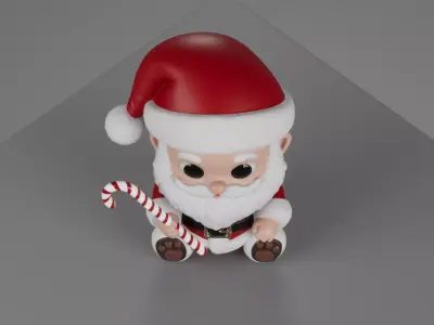 Baba Noel - Cute Stylized Santa Claus  3D model