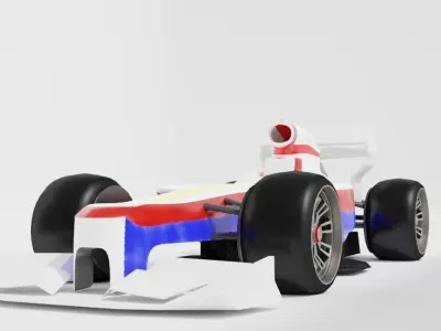 LIKE F1 Low-poly 3D model