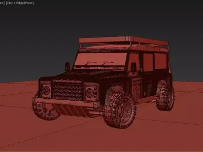 Land rover defender 3D model from CGTrader
