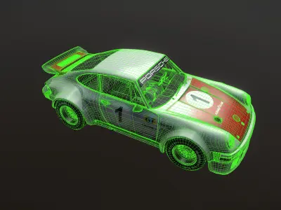 Porsche 934 RSR 3D model