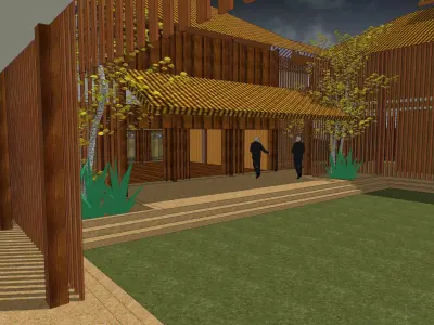 Guest house 3D model
