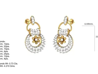 Full Pendent Set Like as Pendant Earring and Ring 3D print model purchase