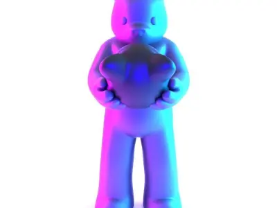 Face to Face Bear Inner Self Luke Chueh toy 3D print model