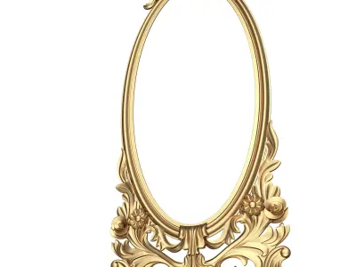 Classic Mirror 07 Low-poly 3D model
