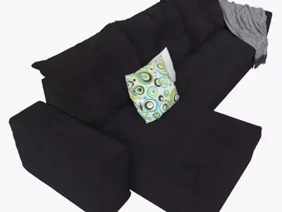 gautier Domino dark purple 3D model