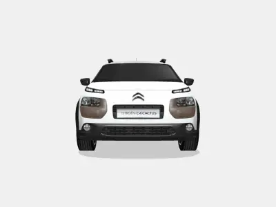 Citroen C4 Cactus Low-poly 3D model