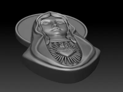 Virgin Mary 10 3D print model