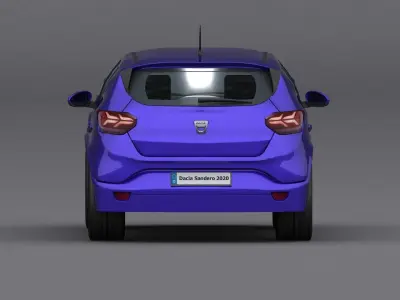dacia sandero 2020 3D model