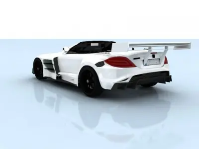 Mercedes-Benz SLR-Mclaren 722 Cabrio Tuned 3D model