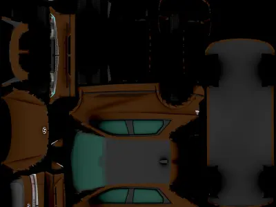 HYUNDAI IONIQ5 LOWPOLY Low-poly 3D model