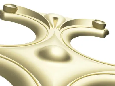 Carved rosette model  Free 3D print model