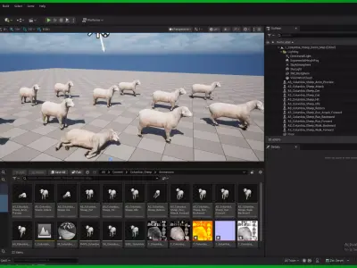 Columbia Sheep Low-poly 3D model