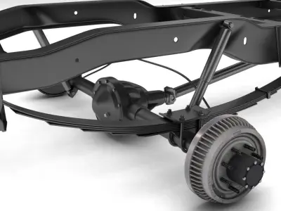 PICKUP TRUCK CHASSIS 4WD 3D model