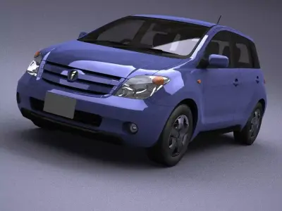 Toyota 1ST model in Lightwave 3D 3D model
