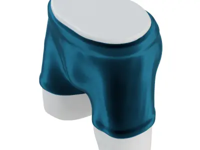 Mannequin legs with shorts 106 3D model