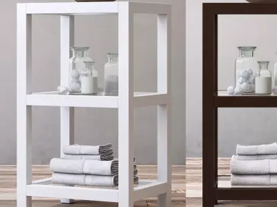 RH HUTTON SMALL ETAGERE 3D model