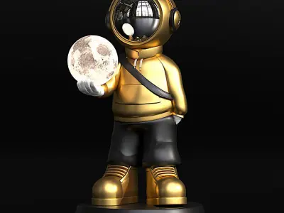 MODERN ASTRONAUT LIGHT 3D model