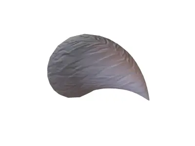 Fox Tail v1 003 Low-poly 3D model