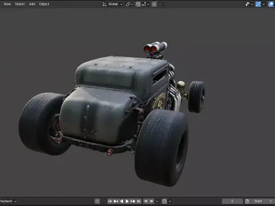 Game Car Model High Quality Low-poly 3D model