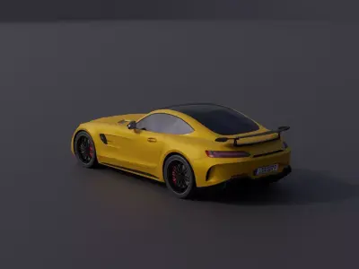 Generic Sports Car 1 Low-poly 3D model