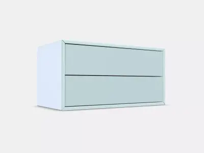 EKET Cabinet with 2 drawers 3 Low-poly 3D model