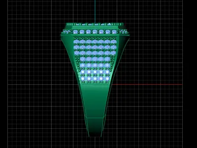Print Ready STL 3DM  Gents Rings Diamond Men Ring  3D print model 130