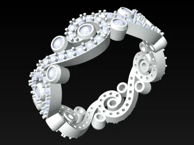 Diamond Ring - Womens Rings - N382933 3D print model