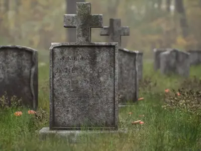 Gravestone Pack Low-poly 3D model