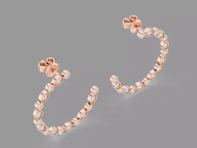 Diamond Hoops  3D print model