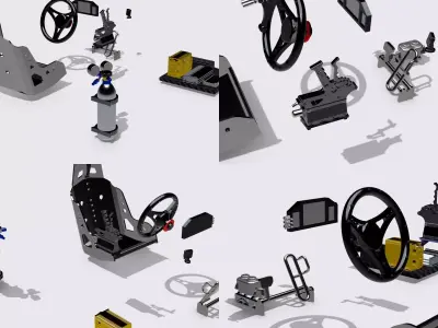 PRO MOD 9 PIECE INTERIOR SET 3D print model